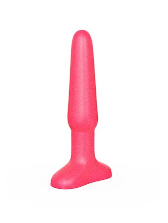 Розовый гелевый плаг на широком основании - 11,5 см.